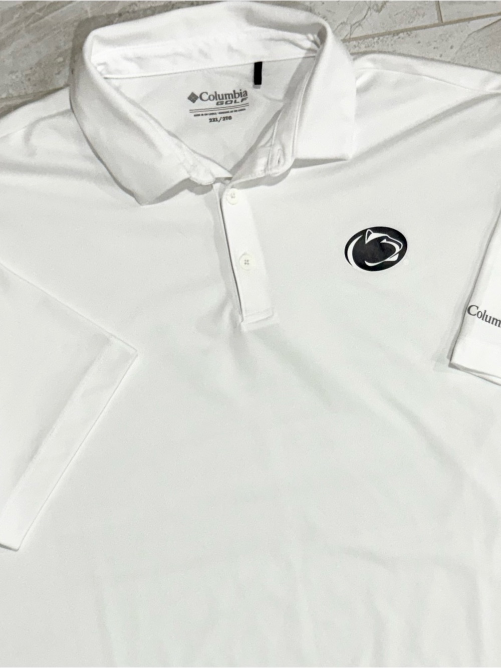 Columbia White Men’s Penn State Golf Polo
